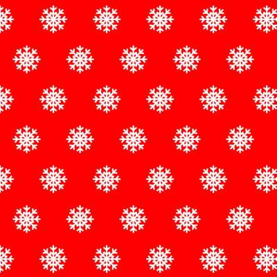 Печать "Новогодние фоны - Снежинки на красном-3"