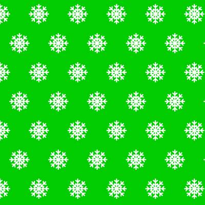 Печать "Новогодние фоны - Снежинки на зеленом-3"
