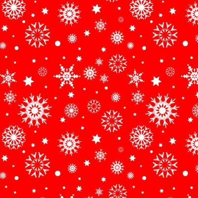 Печать "Новогодние фоны - Снежинки на красном-1"