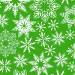 Печать "Новогодние фоны - Снежинки на зеленом-2"